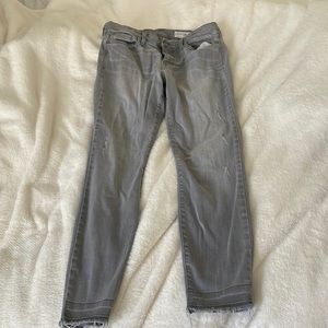 Pistola Jeans Size 28 with distressed hem.